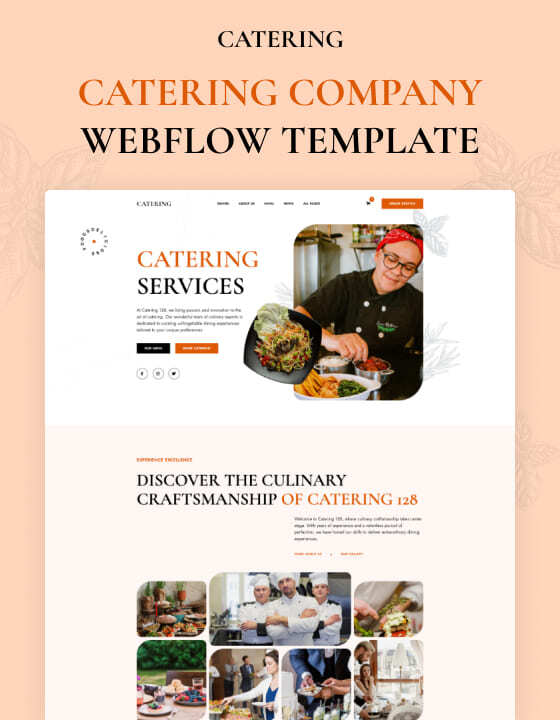 Catering 128 - Catering Company Website Template