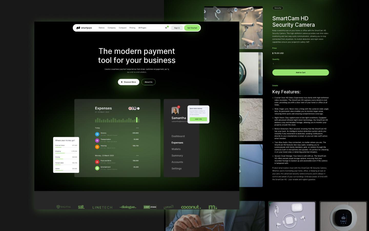 SmartPays 128 - Fintech and Payment SaaS Website Template