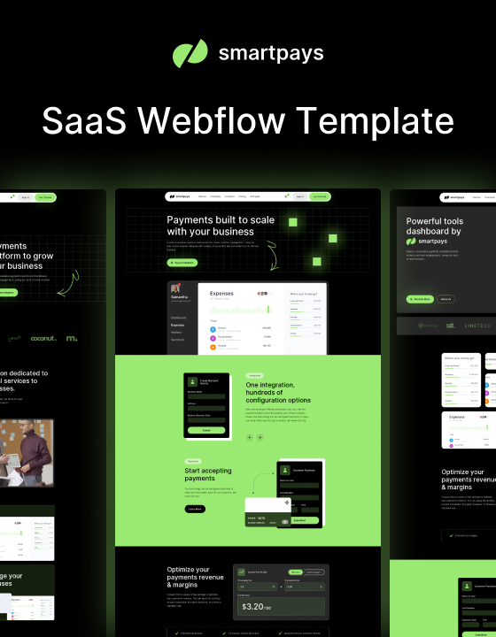 SmartPays 128 - Fintech and Payment SaaS Website Template