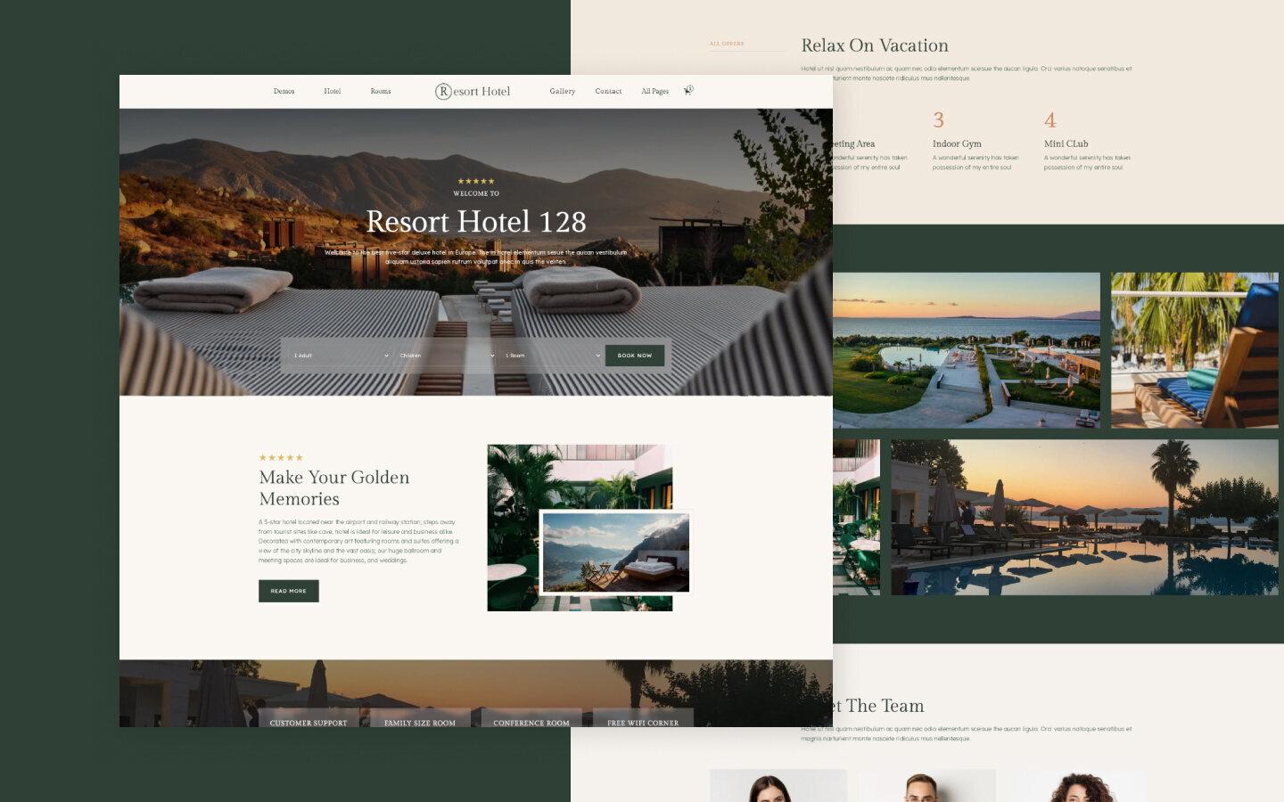 Resort 128 - Resort Hotel Website Template