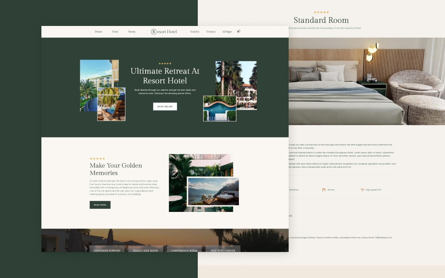 Resort 128 - Resort Hotel Website Template