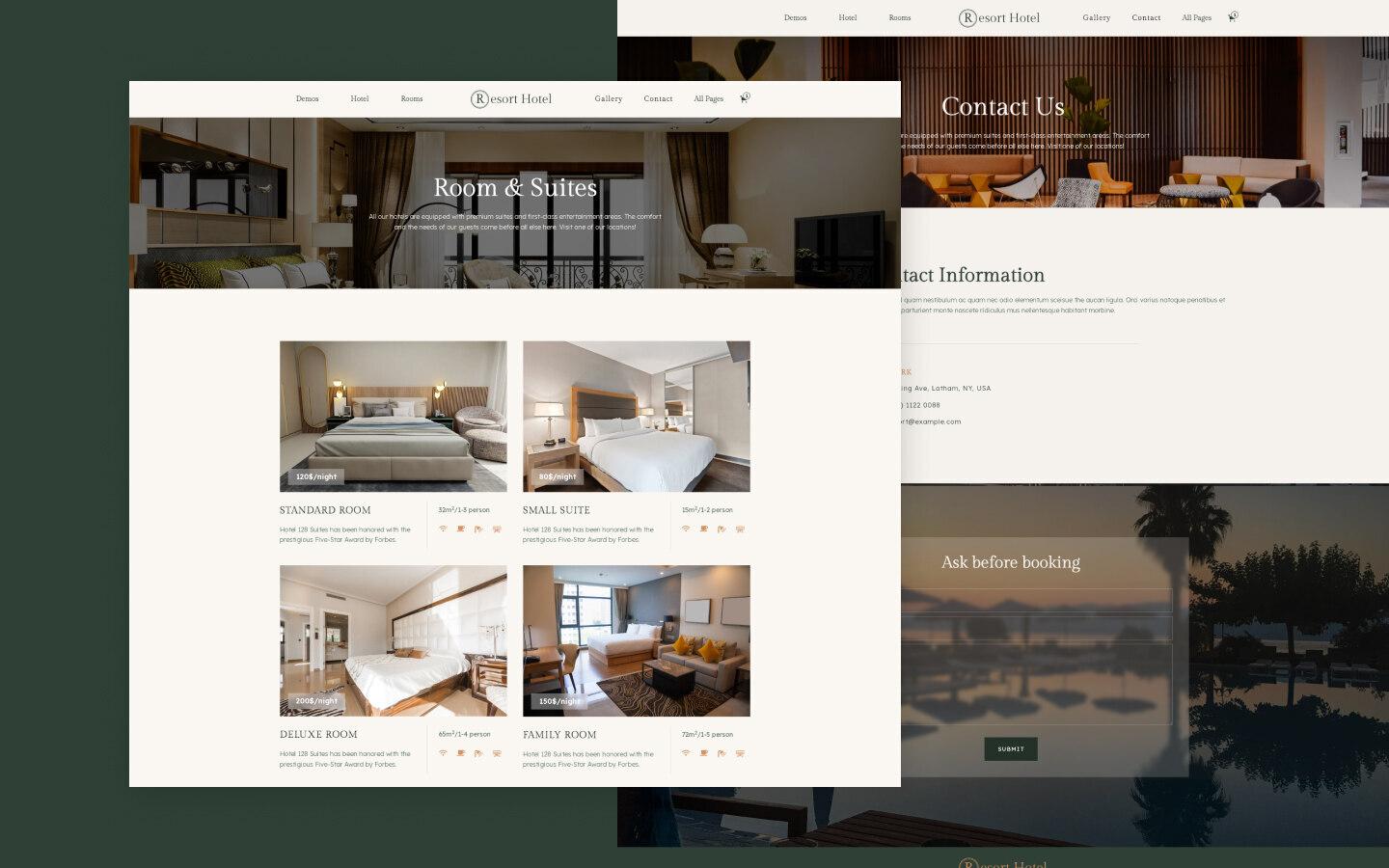 Resort 128 - Resort Hotel Website Template