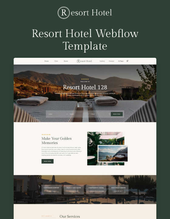 Resort 128 - Resort Hotel Website Template