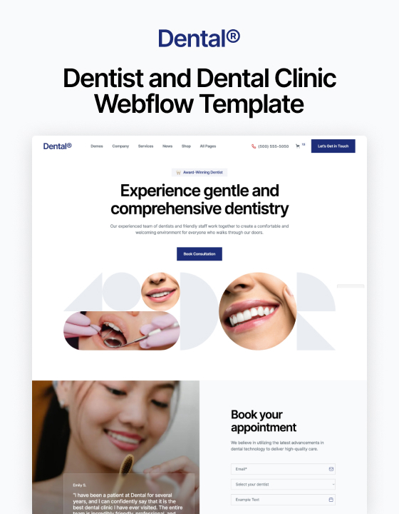 Dental 128 - Dentist and Dental Clinic Website Template