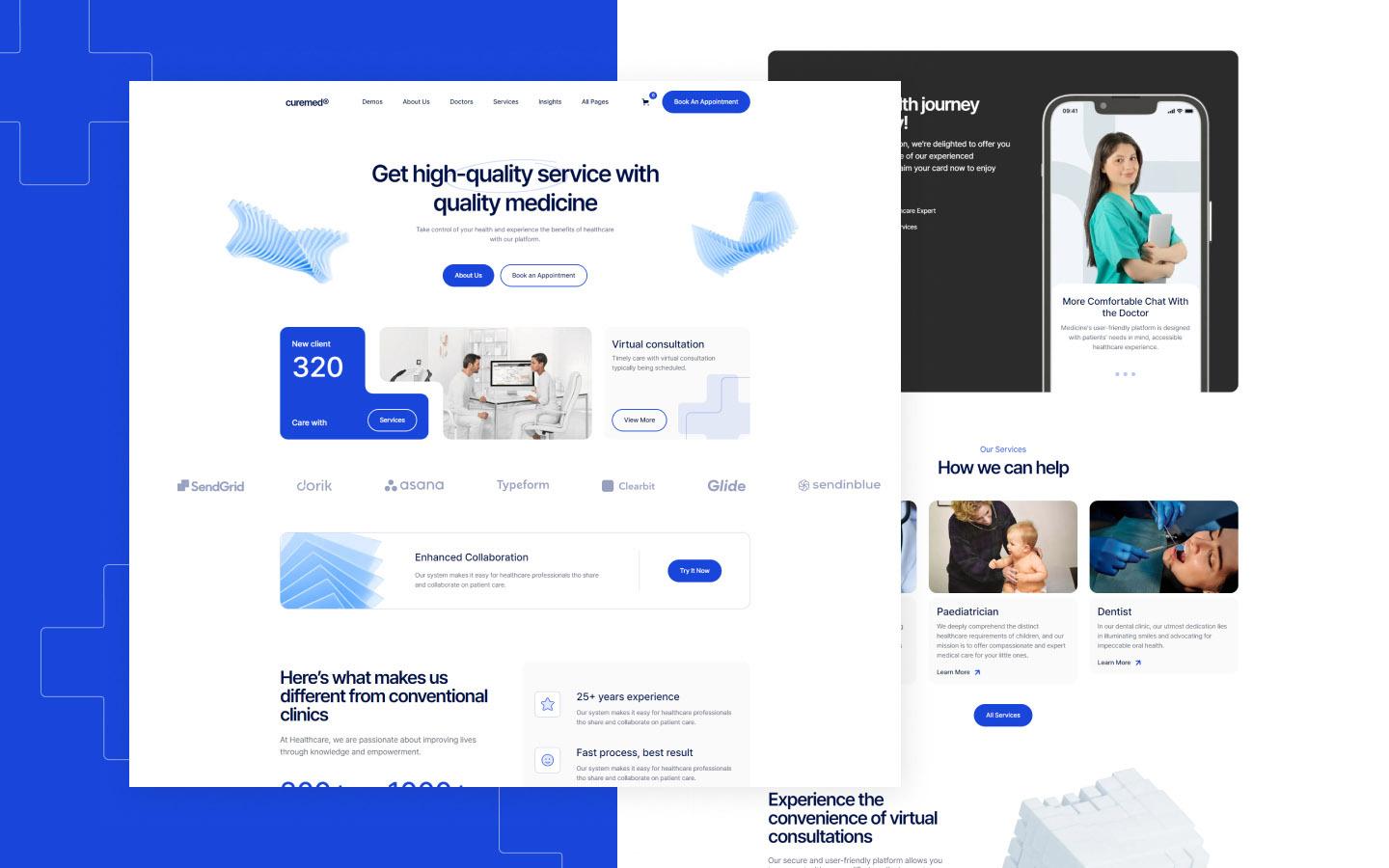 Curemed 128 - Doctor and Clinic Website Template