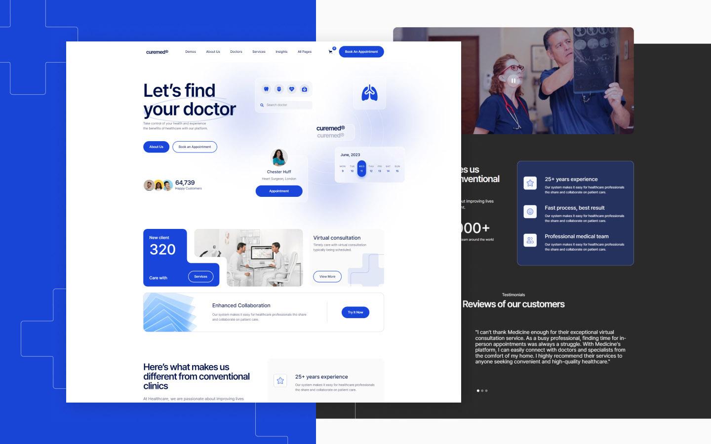 Curemed 128 - Doctor and Clinic Website Template