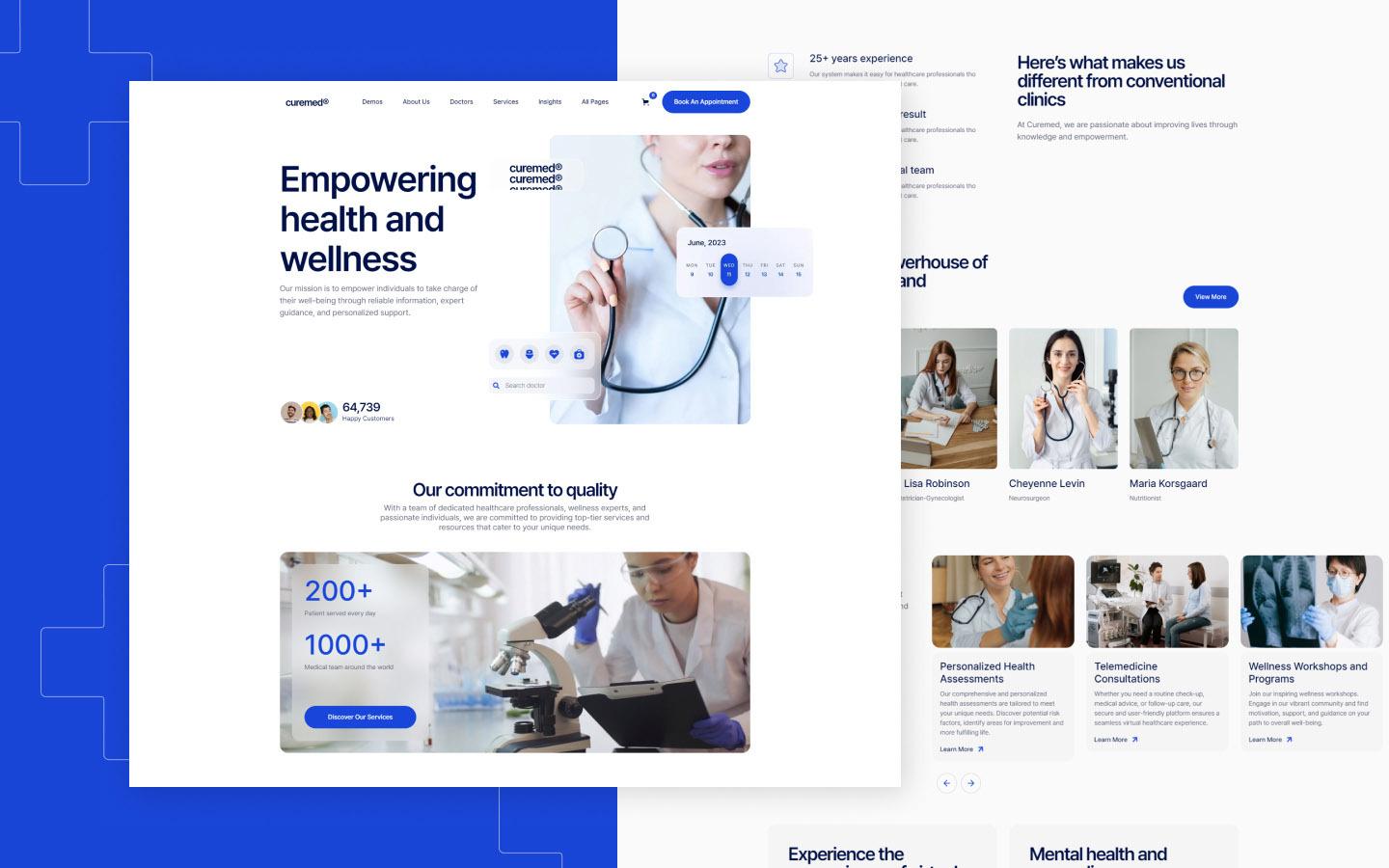 Curemed 128 - Doctor and Clinic Website Template
