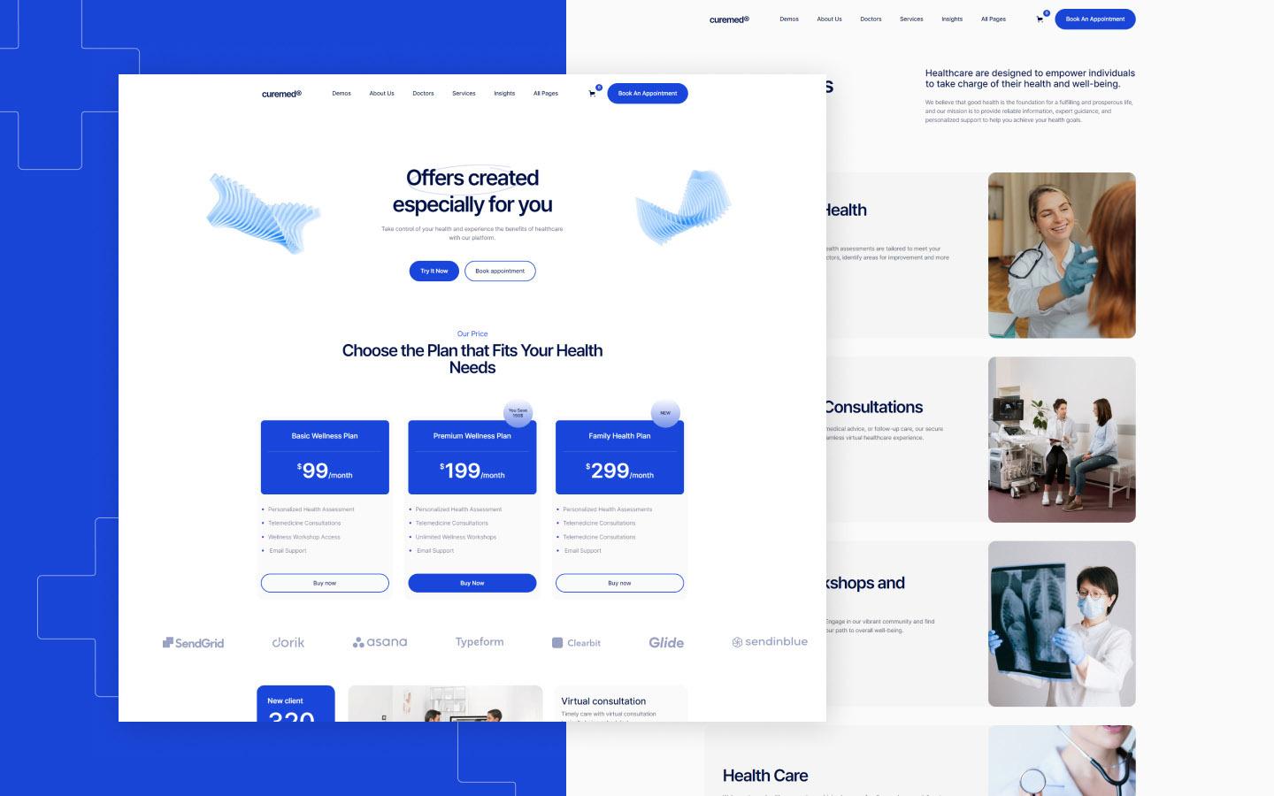 Curemed 128 - Doctor and Clinic Website Template
