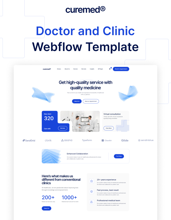 Curemed 128 - Doctor and Clinic Website Template