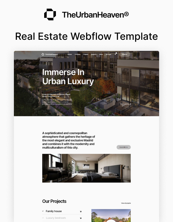TheUrbanHeaven 128 - Real Estate Website Template