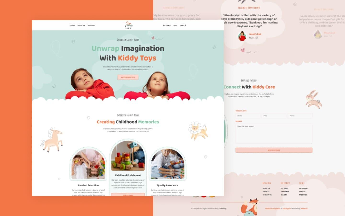 Kiddy 128 - Kids and Toys Store Website Template