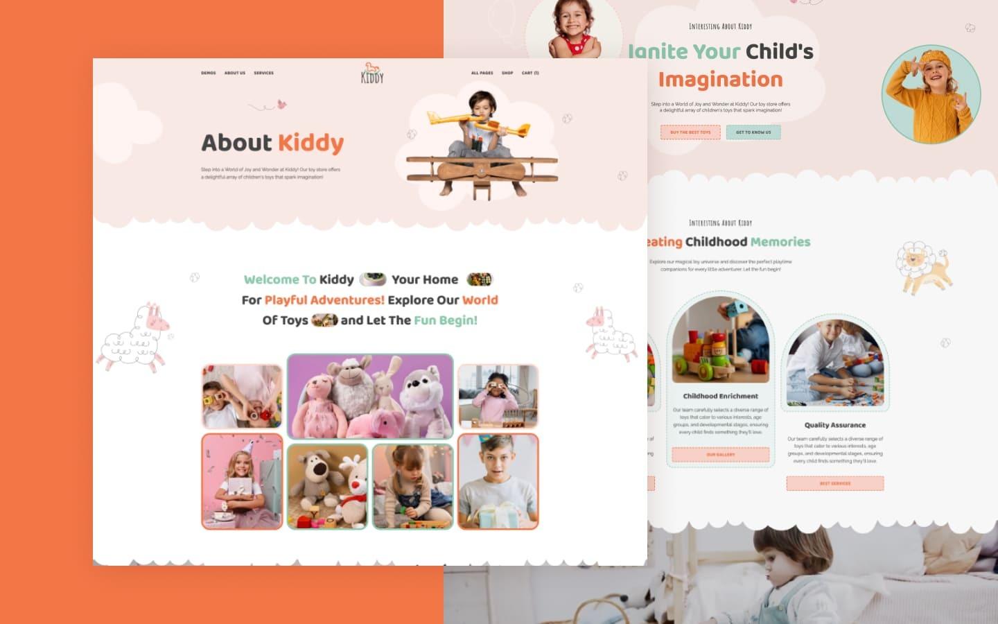 Kiddy 128 - Kids and Toys Store Website Template