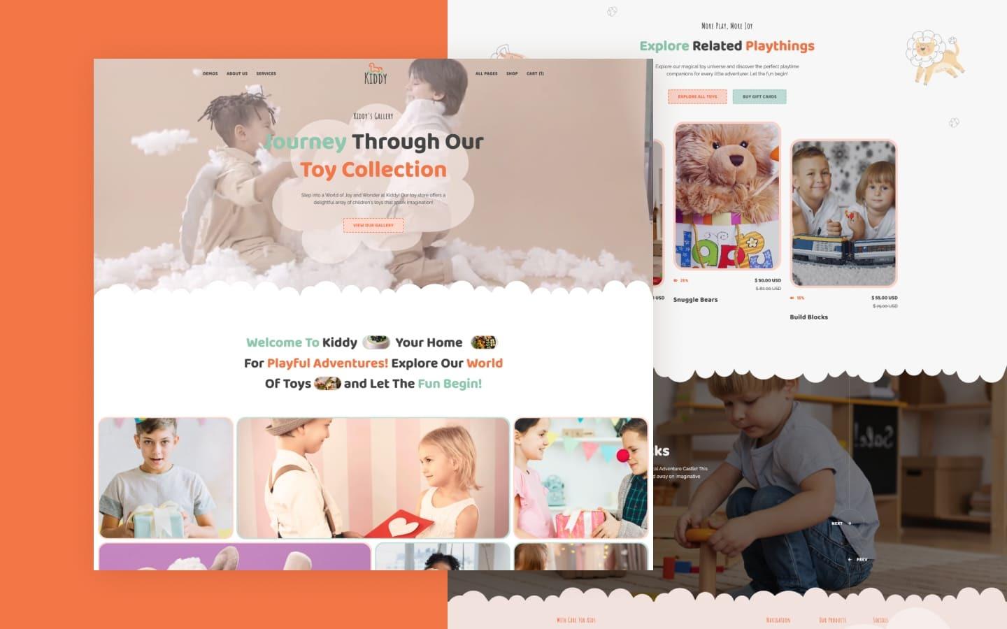 Kiddy 128 - Kids and Toys Store Website Template