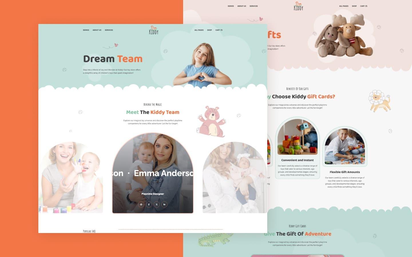Kiddy 128 - Kids and Toys Store Website Template