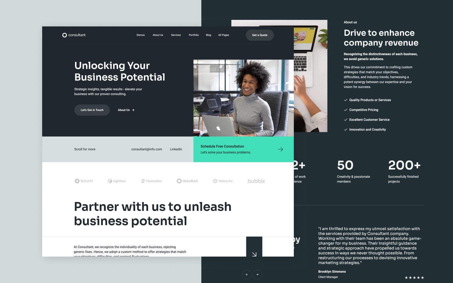 Consultant 128 - Business Consulting Website Template