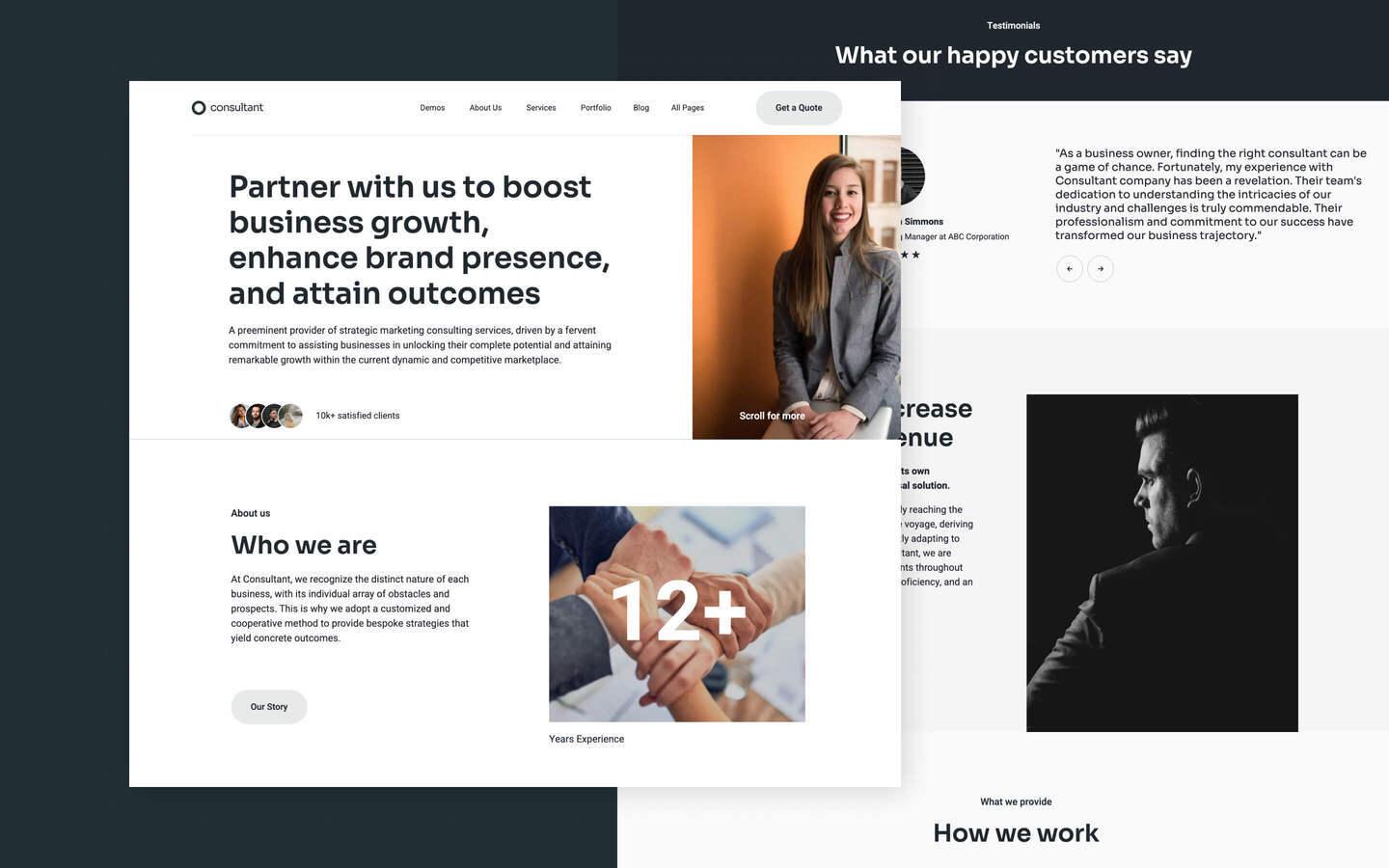 Consultant 128 - Business Consulting Website Template