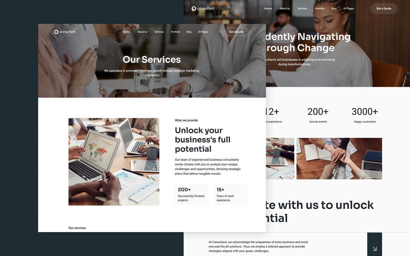 Consultant 128 - Business Consulting Website Template