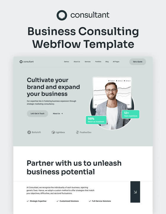 Consultant 128 - Business Consulting Website Template