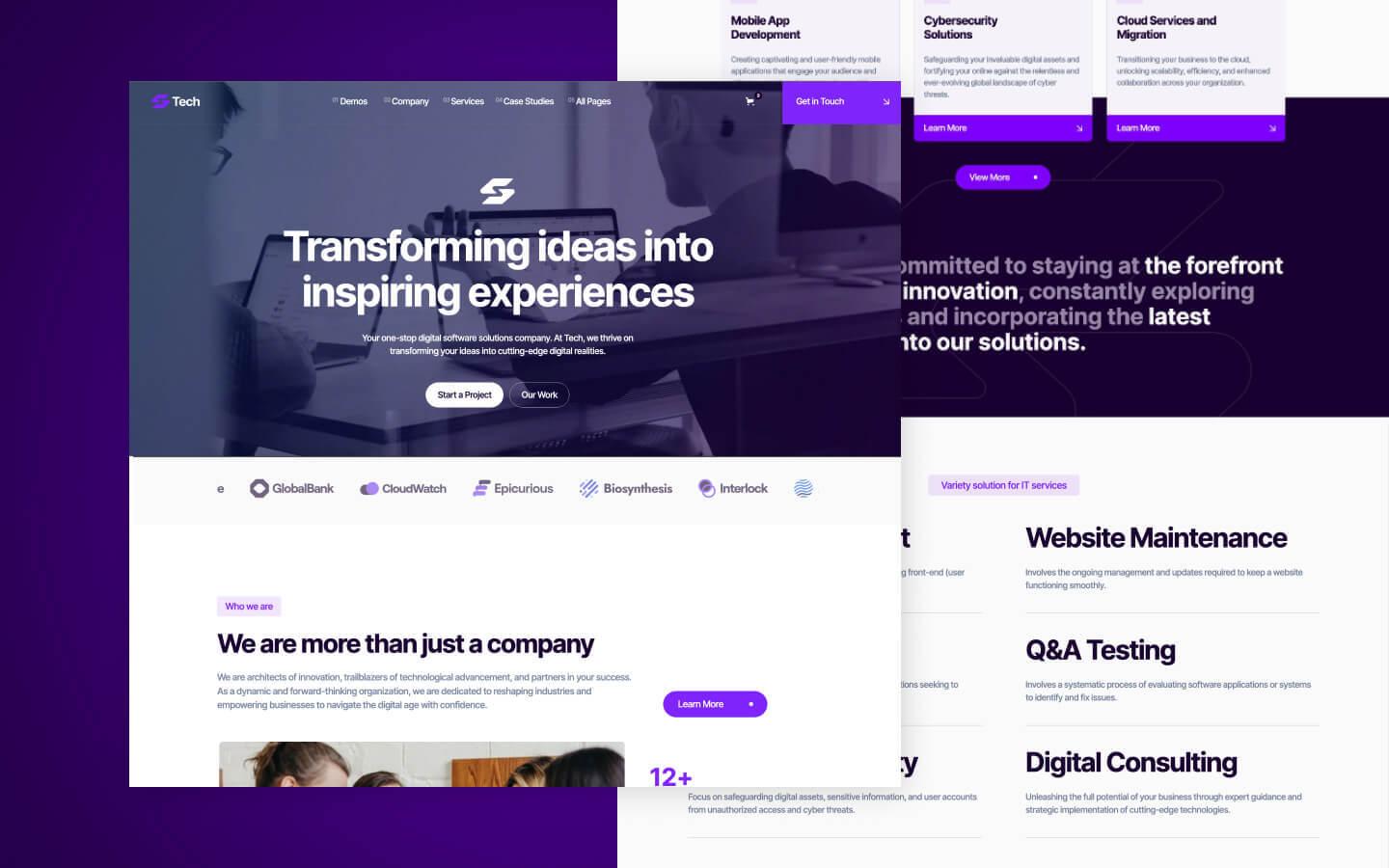 Tech 128 - IT Solutions and Services Website Template