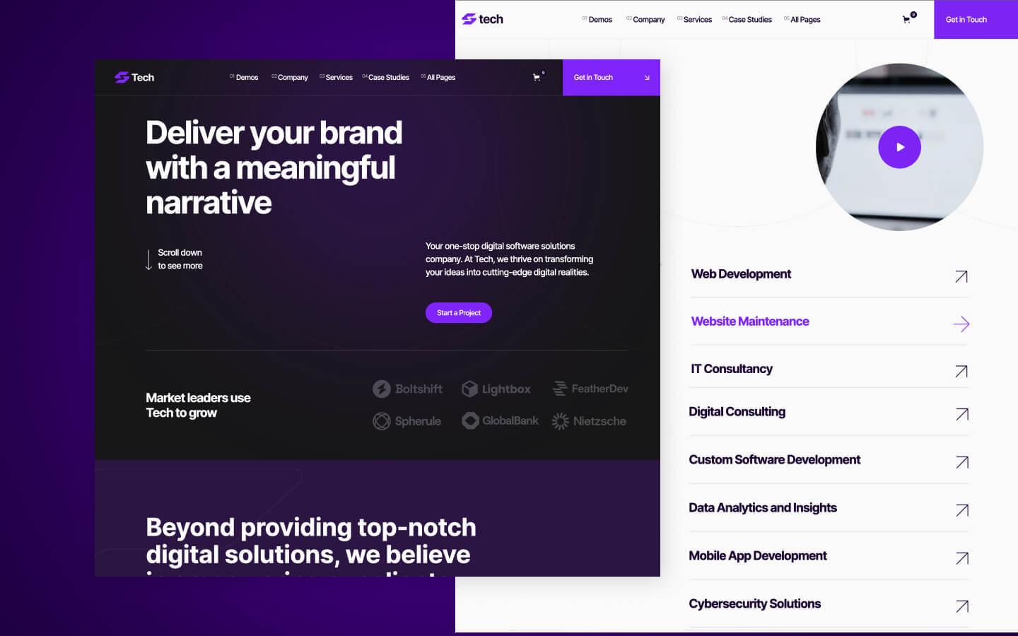 Tech 128 - IT Solutions and Services Website Template