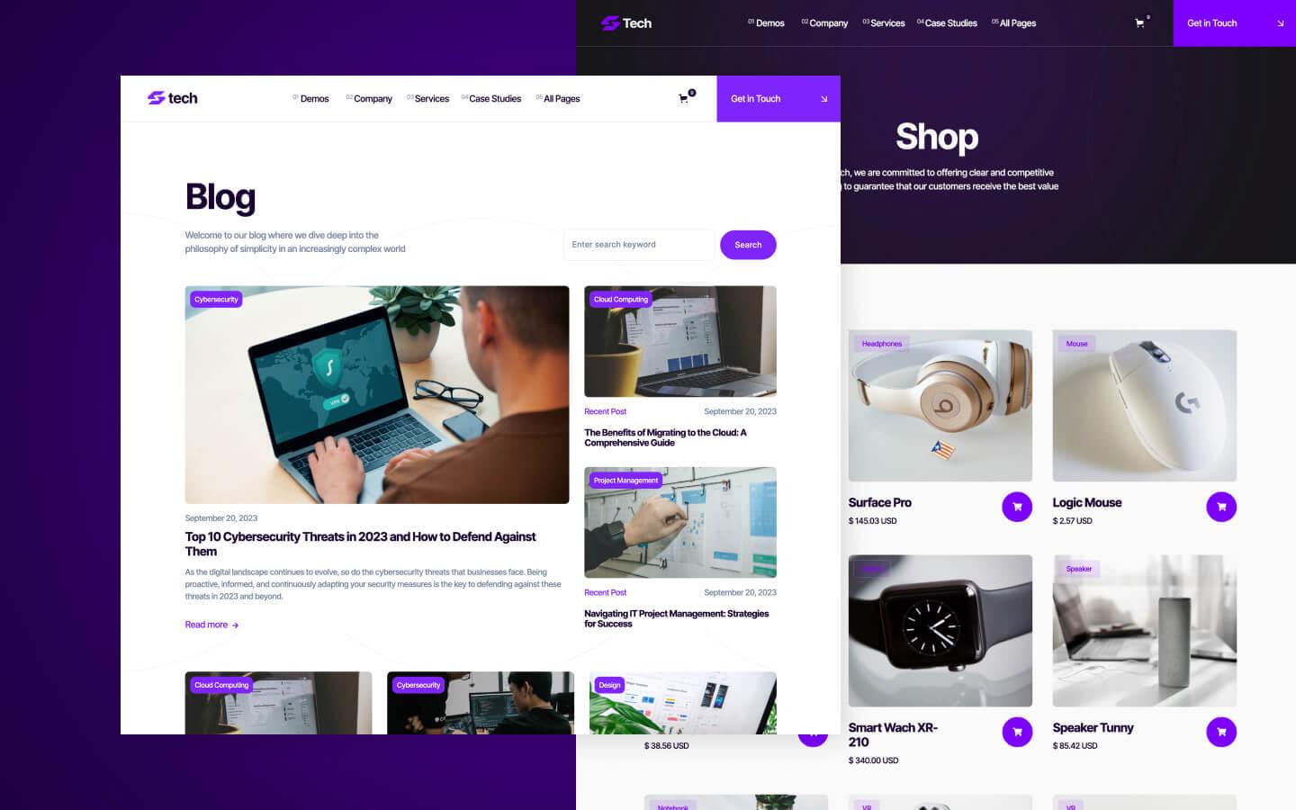 Tech 128 - IT Solutions and Services Website Template