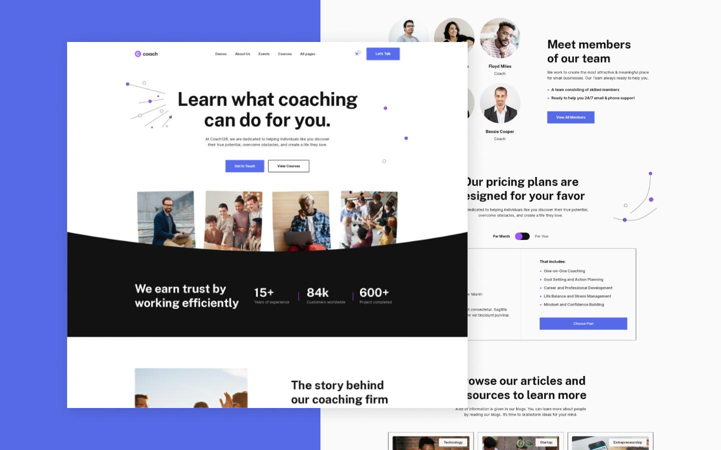 Coach 128 - Life & Business Coaching Website Template