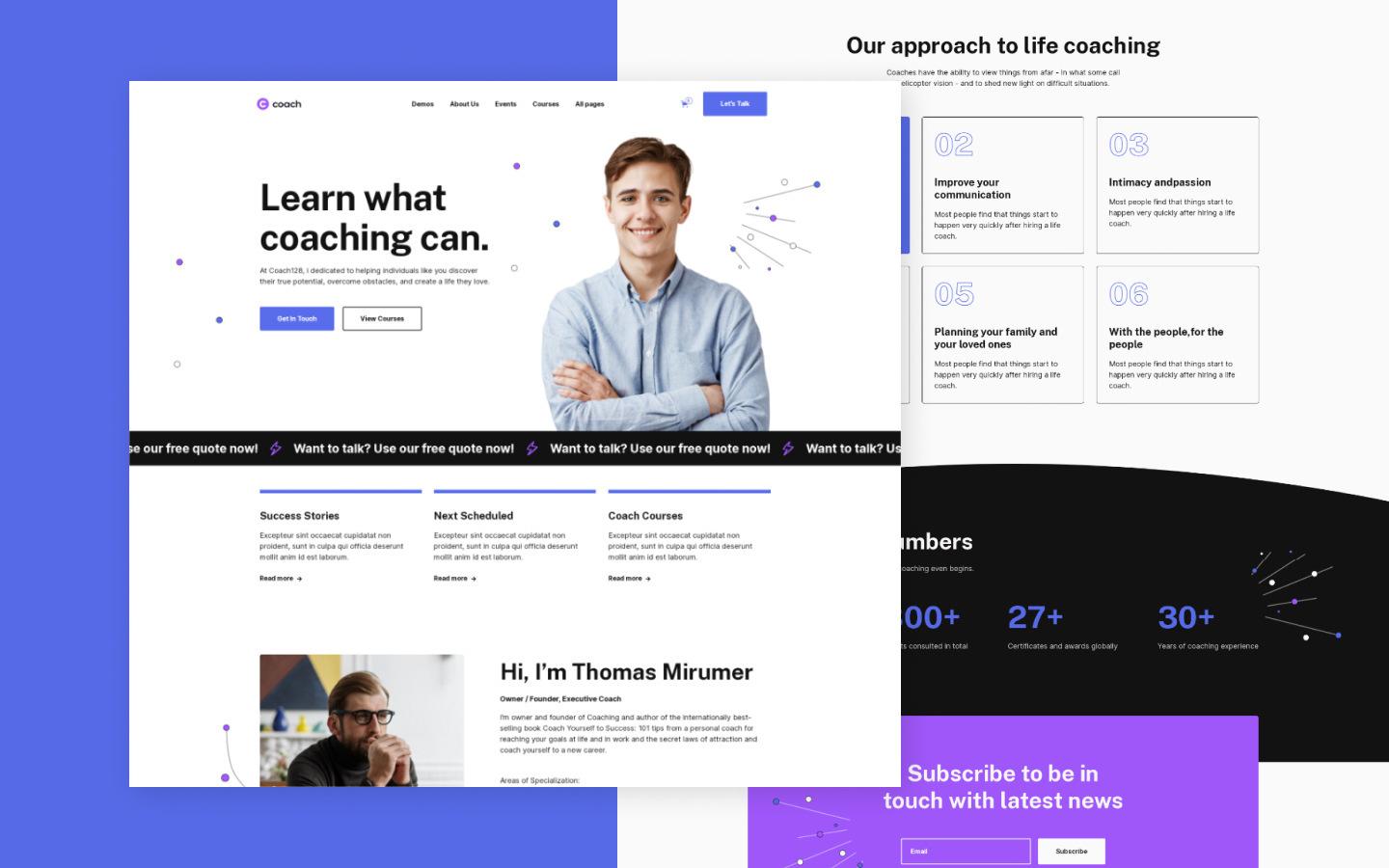 Coach 128 - Life & Business Coaching Website Template