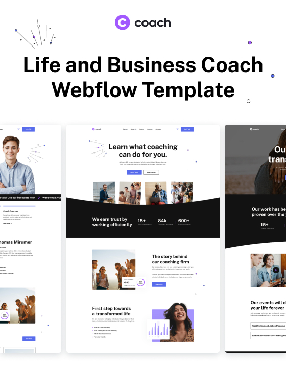 Coach 128 - Life & Business Coaching Website Template