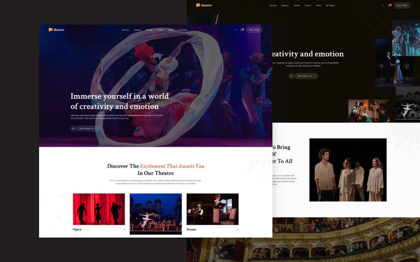 Theatre 128 - Theatre, Concert and Art Event Website Template