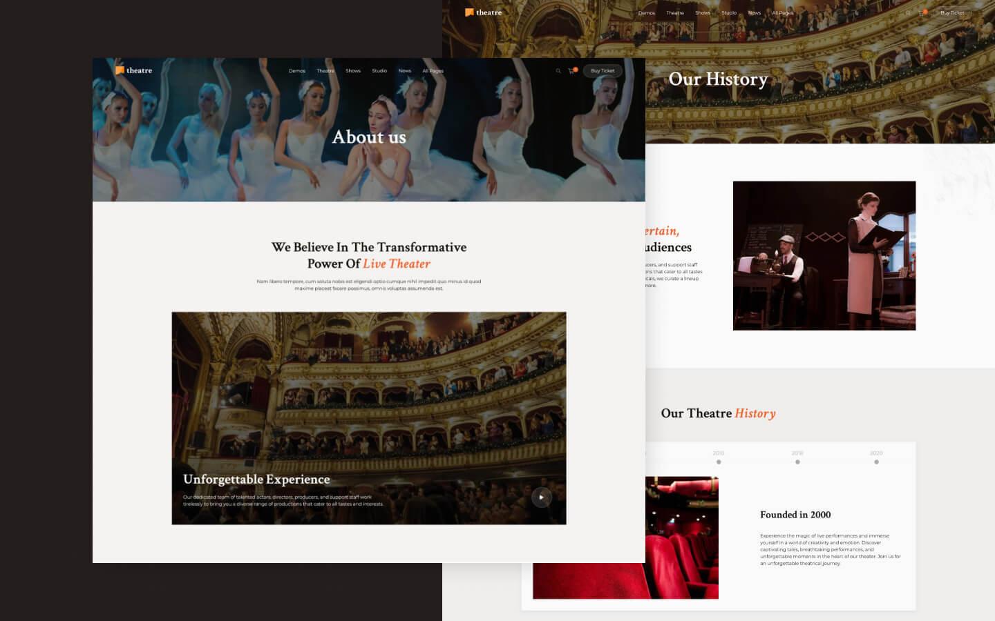 Theatre 128 - Theatre, Concert and Art Event Website Template