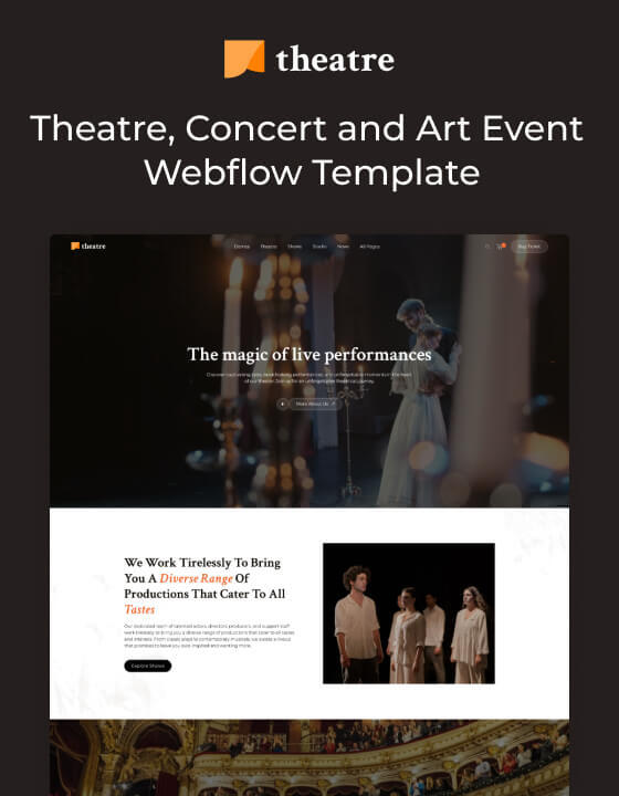 Theatre 128 - Theatre, Concert and Art Event Website Template