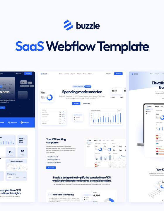 Buzzle 128 - SaaS and Startup Website Template