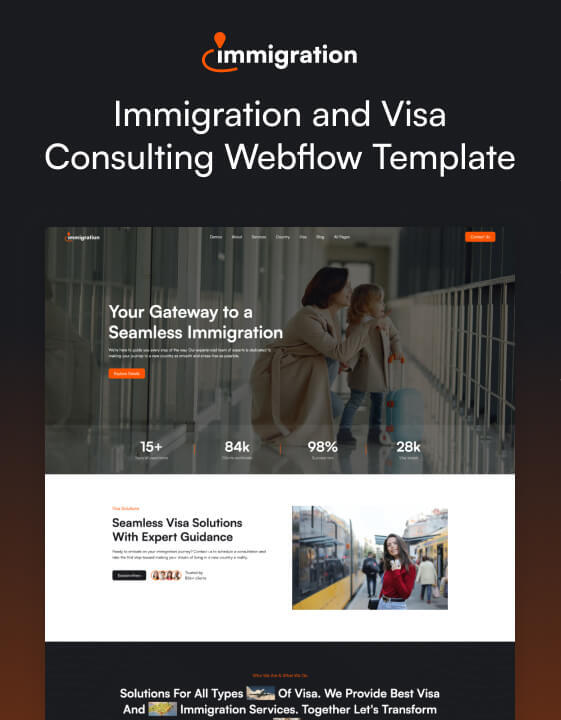 Immigration 128 - Immigration and Visa Consulting Website Template