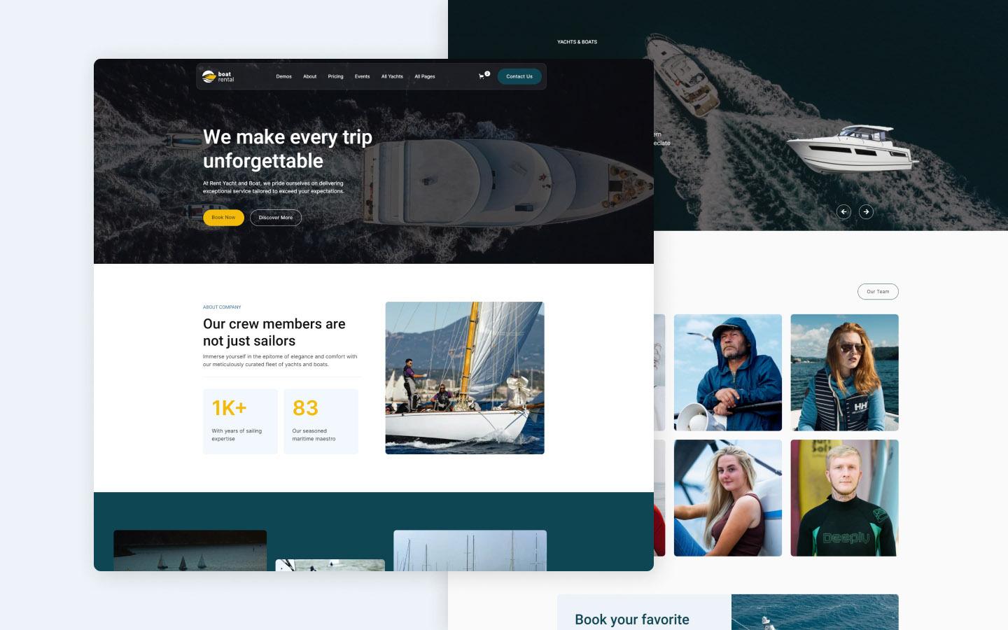Boat Rental 128 - Yacht and Boat Rental Website Template