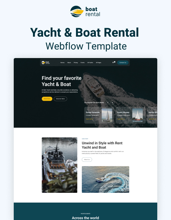 Boat Rental 128 - Yacht and Boat Rental Website Template