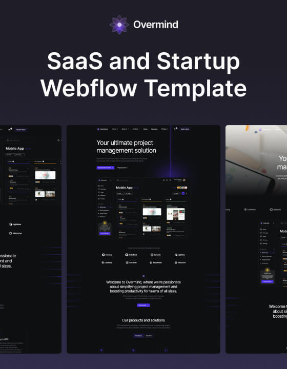 Overmind 128 - Saas and Startup Website Template