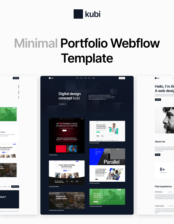 Kubi 128 - Minimal Portfolio Website Template