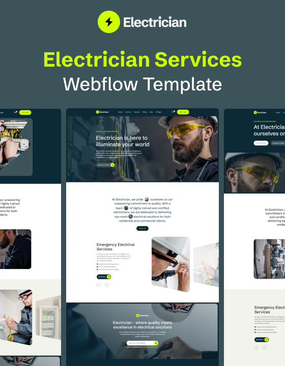 Electrician 128 - Electrician Services Website Template