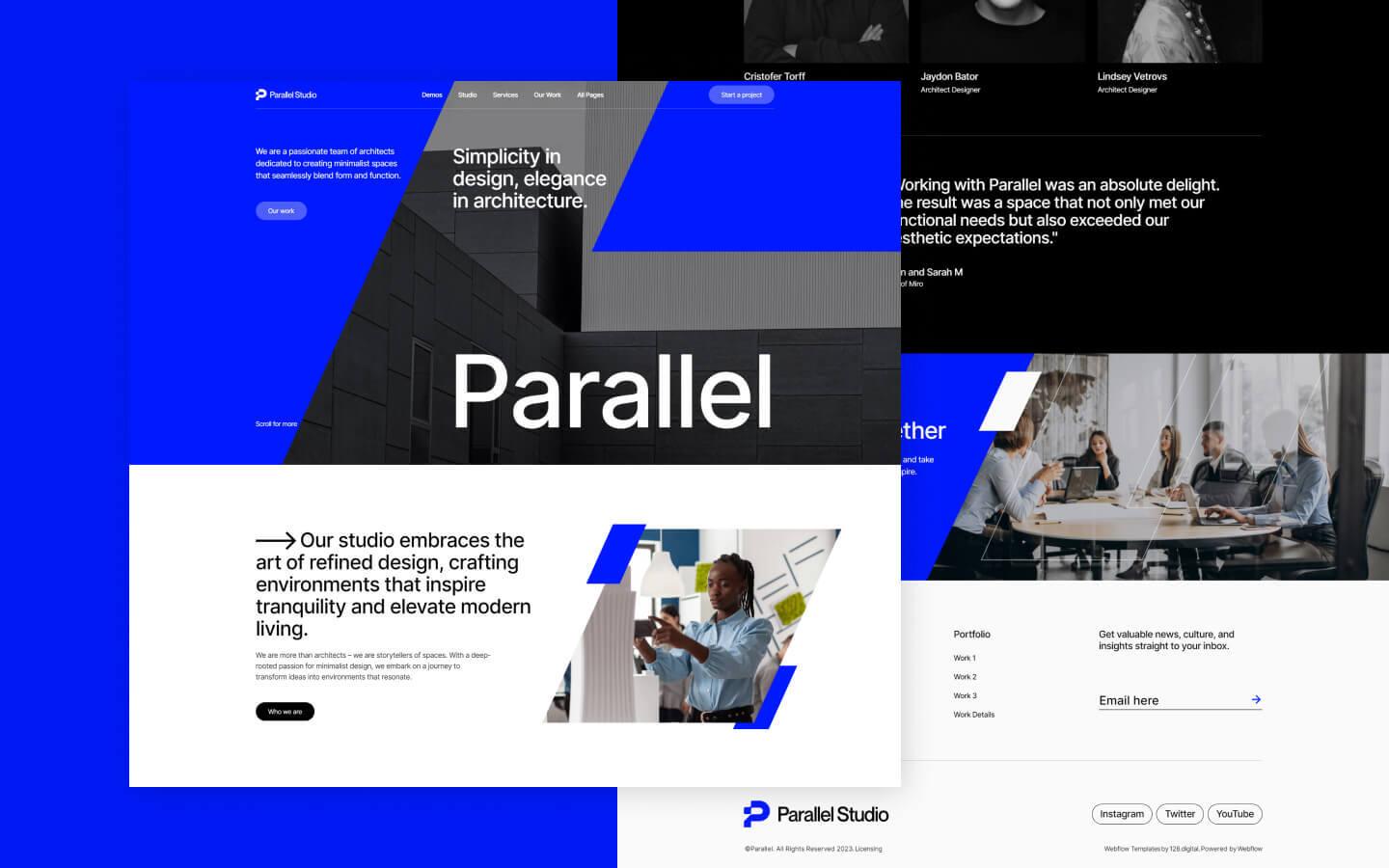 Parallel 128 - Architecture Studio Website Template