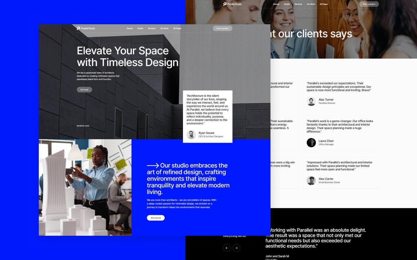 Parallel 128 - Architecture Studio Website Template