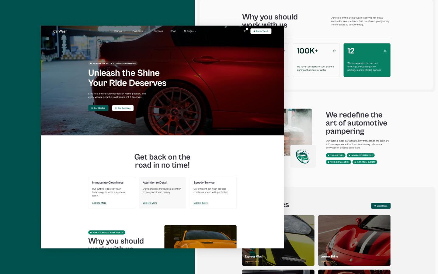 Car Wash 128 - Car Wash Services Website Template
