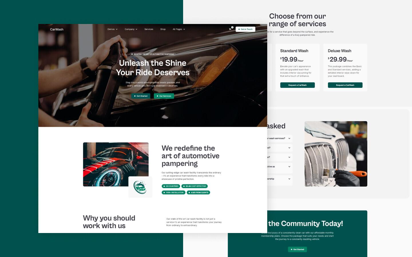 Car Wash 128 - Car Wash Services Website Template