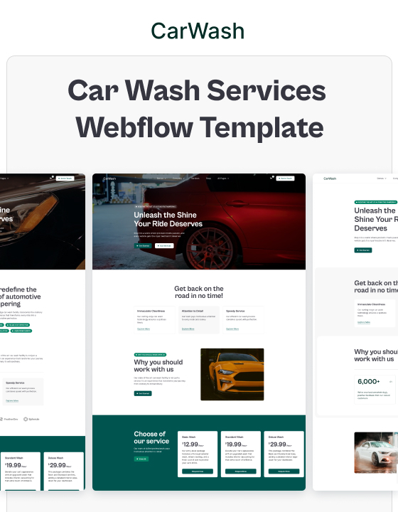 Car Wash 128 - Car Wash Services Website Template