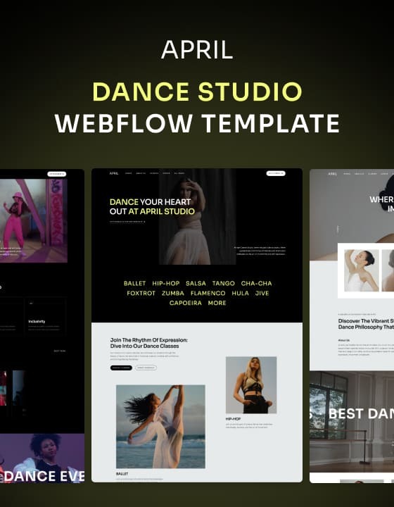 April 128 - Dance Studio Website Template