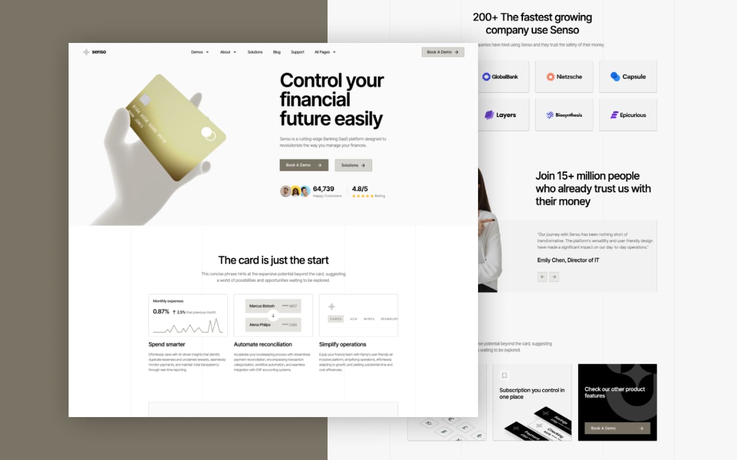 Senso 128 - Saas and Startup Website Template