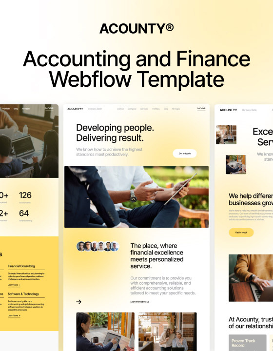 Acounty 128 - Accounting and Finance Website Template