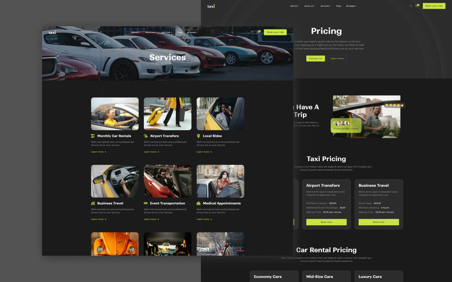 Taxi 128 - Taxi Service Company Website Template