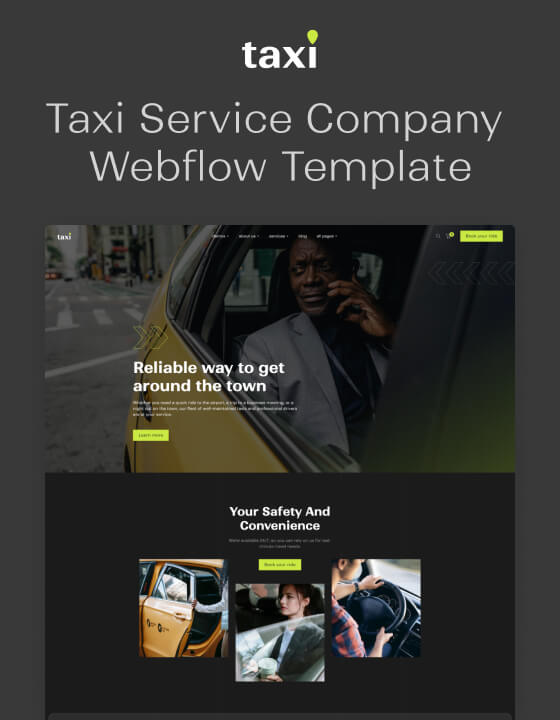 Taxi 128 - Taxi Service Company Website Template