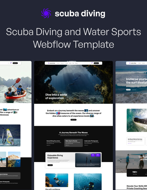 Scuba Diving 128 - Scuba Diving School and Water Sports Website Template