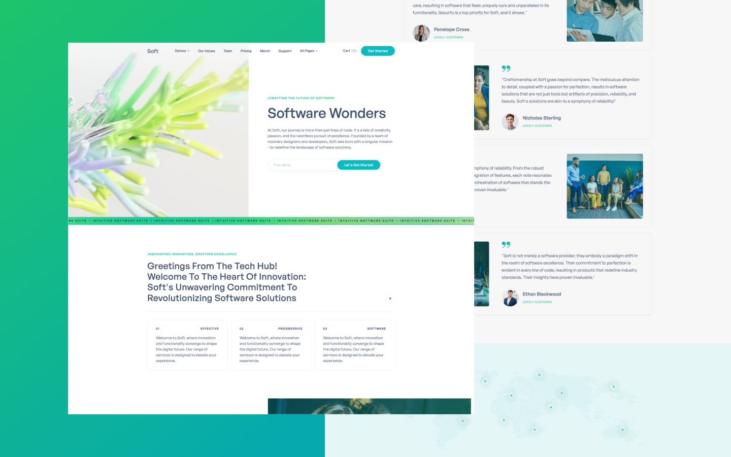 Soft 128 - Software One Page Website Template